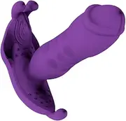 Anal Plug Anal Plug Wearable Thrusting Dildo Vibrator Sex Toy For Women APP Remote Butterfly Vibrator Butt Plug Anal For Couples Flriting Women Masturbator