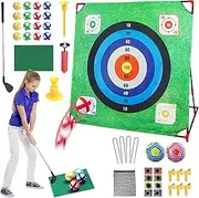 Kids Golf Toys - 4 in 1 Indoor Putting Game,with Detachable Club, Educational Outdoor Toy for Party Activity, Living Room Practice, Preschool Learning