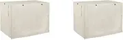 2X Dog Crate Cover Oxford Cloth Pet Kennel Cover Universal Fit for 36 Inches Wire Dog Crate