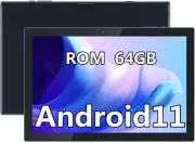 10 Inch Tablet, 64GB Storage Tablets, Android 11 Tab, 512GB Expandable, 8MP+2MP