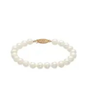14K 7-7.5mm Freshwater Pearl Bracelet