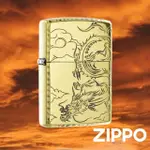 【ZIPPO官方直營】騰龍雲出-金色-防風打火機(美國防風打火機)