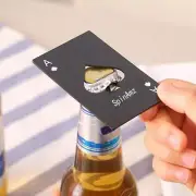 Bottle Opener Stainless Wallet Size Travel Casino Cards Ace Spades FAST SHIP A31