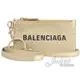 【全新現貨】BALENCIAGA 巴黎世家 594548 品牌LOGO斜背頸掛牛皮證件零錢包.金色現金價$8,800