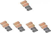 ibasenice 5sets Hoe Parts Hoe Head Reinforce Wedge Garden Tool Accessory Strong Wood Iron Construction 4pcs*5