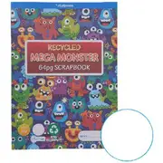 Studymate PP Recycled Mega Monster Scrapbook 64pg Clear