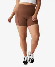 MSRP $40 Cotton On Plus Size Active Ultimate Booty Bike Shorts Brown Size 16
