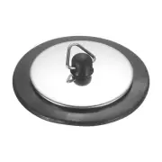 1.69" Bathtub Drain Stopper, Universal Rubber Sink Plug Blocker, Silver