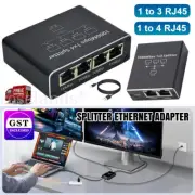 RJ45 Splitter Ethernet Adapter Splitter Switch Coupler Simultaneous Networking