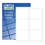 150 Beer Bottle Labels Blank 4 x 3.33 Laser / Ink Jet Printer Stickers Home Brew