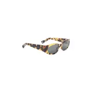 [Jacquemus Eyewear] Jacquemus Eyewear-T Shell Matt Brown Acetate Ovalo Sunglasses-Donna OS OS