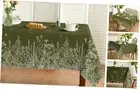 Spring Summer Summer Tablecloth 60x84 Inch Oval, 60" x 84" (Rectangular) Green