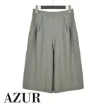 【AZUR】AZUR都會休閒時尚7分褲-灰綠