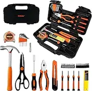 SOLUDE 40-Piece All Purpose Household Tool Set,Portable Small Tool Kit with Case,Basic Tool Kit for Home,Apartment,Garage,Office and College Dormitory Use