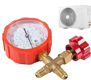 Manifold Gauge, AC Diagnostic Tool, Automotive Refrigeration Gauge, Precision Air Conditioning Equipment, Compatible with R134A, R22, R410A, and R404A