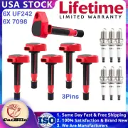 UF242 for 2003-08 Honda Pilot Acura V6 3.5L 6pcs Ignition Coil & 6pcs Spark Plug