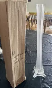 Clear Skinny Elaborate Vases