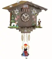 Kuckulino Black Forest Clock Swiss House with quartz movement a.. TU 2022 SQ NEW