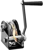 Marine Puller Hand Winch, 800lbs Pulling Capacity, Boat Trailer Winch w/ 33 ft Steel Wire Cable & Two-Way Ratchet Cable Puller