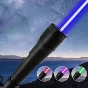 1mw 450nm Blue Laser Pointer Adjustable Focus Visible Beam Waterproof