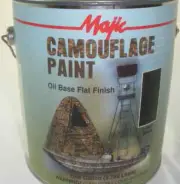 Majic 85118 Flat Black Camoflage Paint Gallon