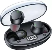 Wireless Earbuds Bluetooth 5.4 Headphones Ear Buds with Mic & LED Power Display