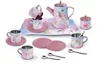 Kaper Kidz Rainbow Unicorn Tin Tea Set 18pcs CH52049