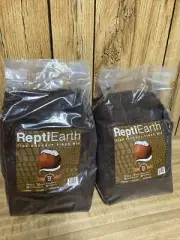 2 Pk ReptiEarth Reptile Bedding Fluffy Fine Coconut Fiber Mix Substrate 12 Quart