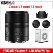 YONGNUO YN33mm F1.4 DA DSM WL Pro APS-C Auto Focus Lens for Sony Nikon Fujifilm