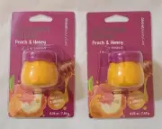 2pk Lip Sugar Scrub (Peach & Honey) Global Beauty Care, SpaScription Dupe
