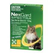 NexGard SPECTRA for Cats 2.5-7.5kg Yellow