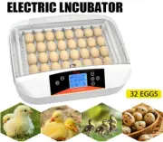 32 Egg Incubator Fully Automatic Digital Led Incubator Chicken Duck Eggs Poultry