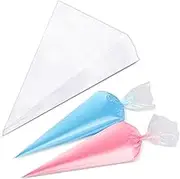 100 Pcs Piping Bags, 12 Inch Pastry Bags, Anti Burst Icing Bags Disposable for Cream Frosting, Easy to Grip Thick, Tear-Proof Icing Bags for Frosting, Dessert & Cake Decoration