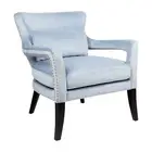 NEW Cafe Lighting Blake Arm Chair Dove Grey Velvet