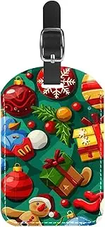 [YTYVAGT] Luggage Tag,Luggage Tags for Suitcases,Backpack Suitcase Tags,1-Pc,Xmas Snowman Santa Bear Reindeer