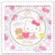 ♥小花花日本精品♥ Hello Kitty 愛心 玫瑰 坐姿 小熊 粉色 2018年壁掛式日曆 日本製 62022903