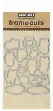 Hero Arts PURR Frame Paper Cutting Dies Cat Quality Universal compatible Kitten