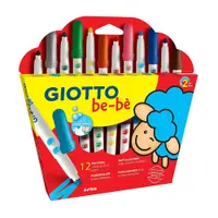 在飛比找蝦皮商城優惠-義大利 Giotto 可洗式寶寶彩色筆 12色 (GO466