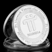 Gold Plated Pi Network Vincent Cfan Nicolas Crypto Coin Collectible Souvenir Gif