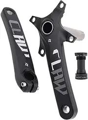 Bicycle Crankset, Mountain Bike Crank Arm Left/Right 170mm 175mm Aluminium Alloy Crankset 104BCD Hollow Integrated 4 Claws Cranks for MTB with BB