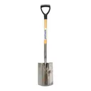 Stainless Steel Digging Spade with Wooden D Handle for Gardening, Camping, Beach