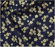 NPKNGZTATW Car Modified Roof Cloth Racing A-Pillar Auto Fabric Japanese Material Pure Cotton Renovation Repair for All Compatible with JDM Car Interior Stickers(Blue-Flowers)