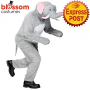 CA2760 Elephant Animal Unisex Adult Book Week Animal Jumpsuit Dress Up Costume