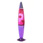 Peace Lava Motion Lamp Metallic Purple/Pink/Purple