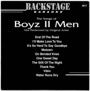 BACKSTAGE KARAOKE CD+G BS5817 CDG BOYZ II MEN cdg BOYS TO MEN END OF ROAD MORE+