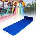 Water Floating Pad Summer Blue with Handles Swimming Pool Floating Water Mat