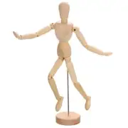 12" Wooden Mannequin Figure, Artist Drawing Manikin Model Flexible