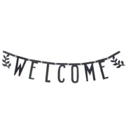 WELCOME Vintage Party Banner Wedding Birthday Bunting House Home Classroom