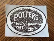 Potters Craft Cider Sticker Charlottesville VA