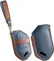 ontto Car key cover fit for Kia Carens Picanto GT Line Carnival K8 Rio Telluride 2024 handmade leather key holder case keyring key chain Smart Shell Protector Accessories